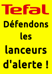 Affiche Téfal Défendons les lanceurs d'alerte !