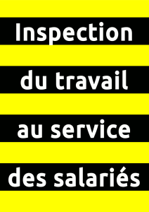 Affiche Inspection du travail au service des salariés