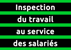 autocollant Inspection du travail au service des salariés